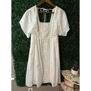 Anthropologie Alene Embroidered Lace Dress NWOT Sz 4 Petite